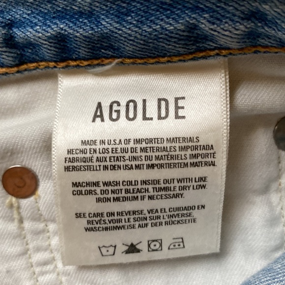 Agolde Wide Leg foldover Jeans! - Picture 4 of 7